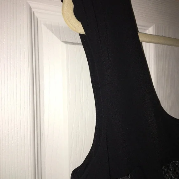 CONNECTED APPAREL NWT AUTHENTIC BLACK WITH SILVER GLITTER DOTS SLEEVELESS DRESS - Picture 10 of 11